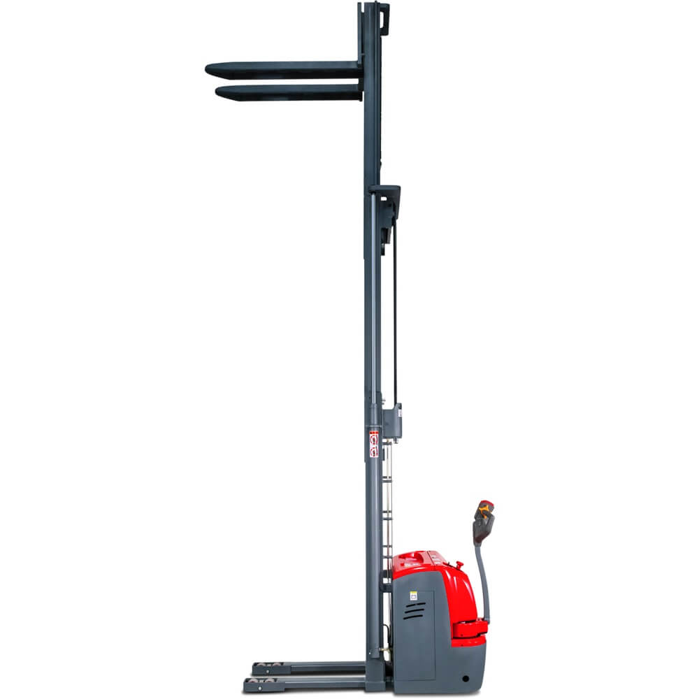 SCHORR Elektro-Hochhubwagen 1500 kg Freihub, Hub 4,5–5,0 m – Bild 8