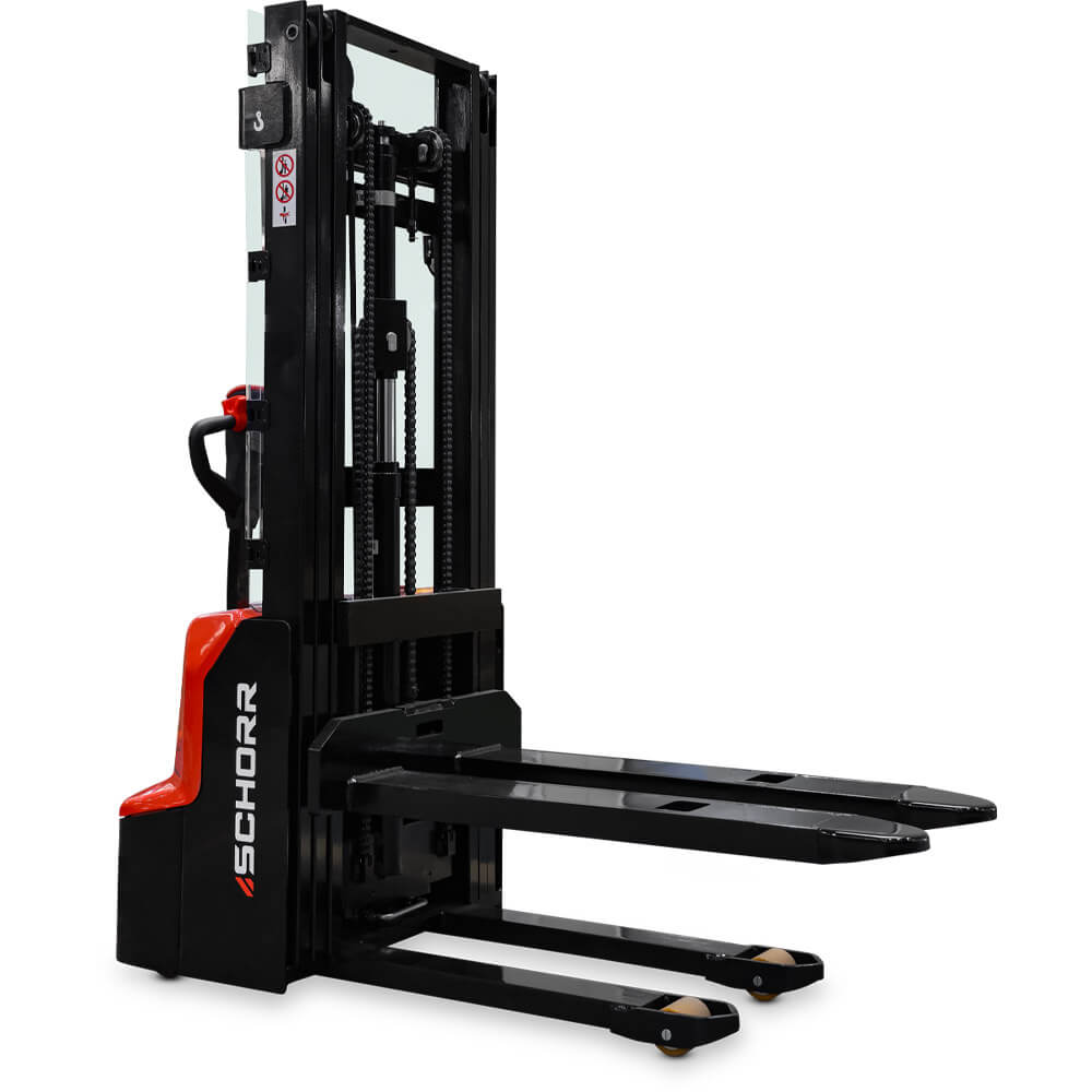 SCHORR Elektro-Hochhubwagen PRO+ Freihub 1300 kg, 2,9–4,3 m – Bild 8