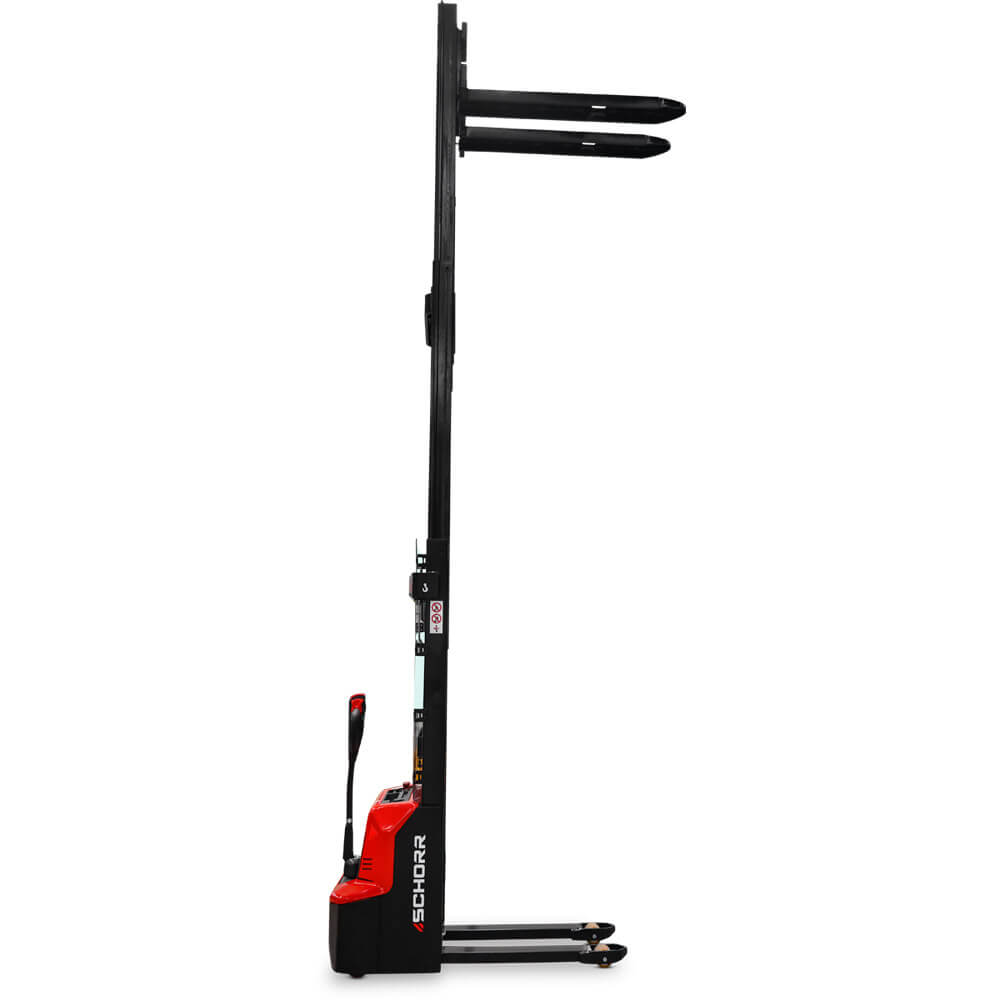 SCHORR Elektro-Hochhubwagen PRO+ Freihub 1300 kg, 2,9–4,3 m – Bild 9