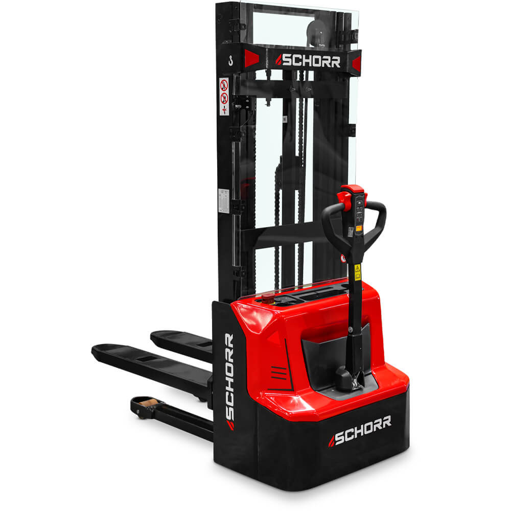 SCHORR Elektro-Hochhubwagen PRO+ Freihub 1300 kg, 2,9–4,3 m