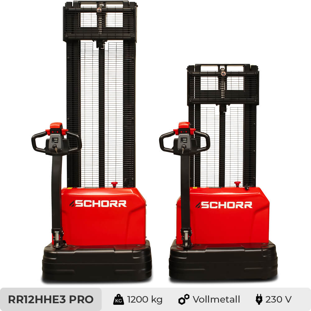 SCHORR Elektro-Hochhubwagen PRO 1200 kg, Hub 2,5–3,6 m – Bild 3