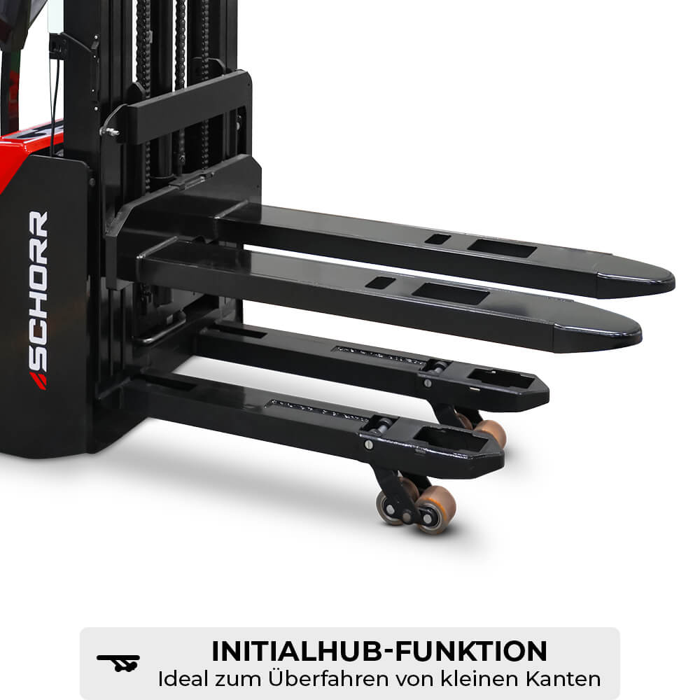 SCHORR Elektro-Hochhubwagen PRO+ Initial-/Freihub 1300 kg – Bild 5