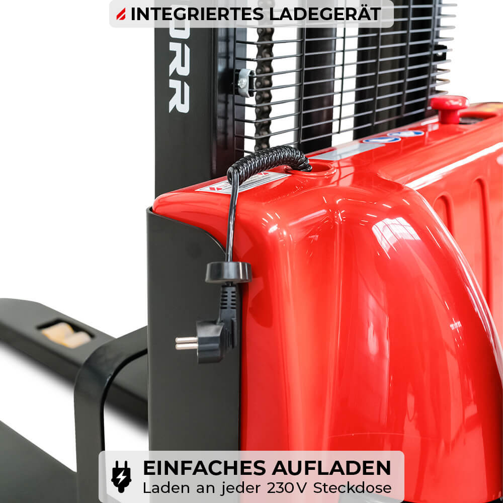 SCHORR Elektro-Hochhubwagen 1200 kg, Hubhöhe 2,5–3,5 m – Bild 3