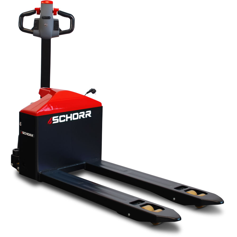 SCHORR Elektro-Niederhubwagen 1500 kg RR15NHE4HD, Stützräder
