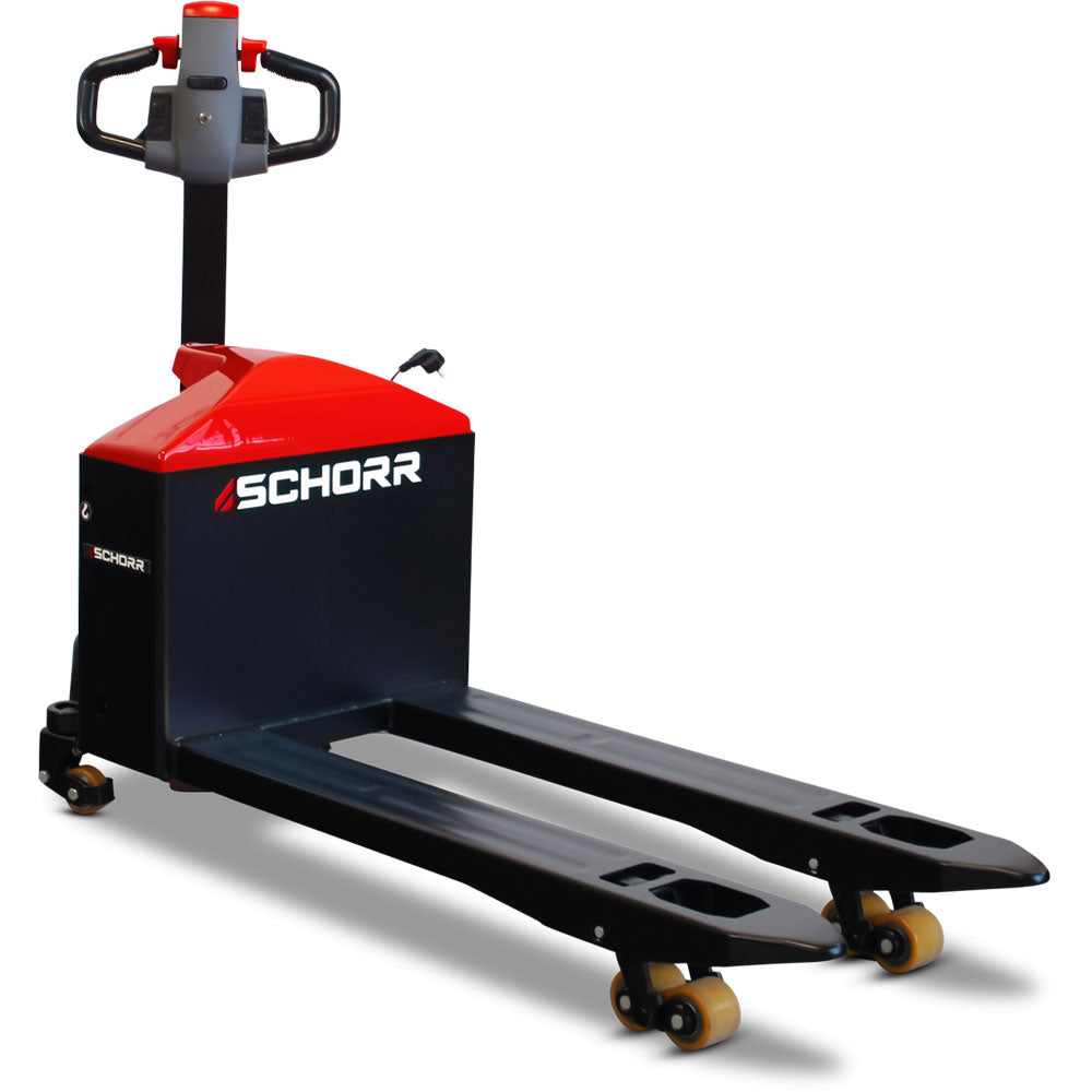 SCHORR Elektro-Niederhubwagen 1500 kg RR15NHE4HD, Stützräder – Bild 2