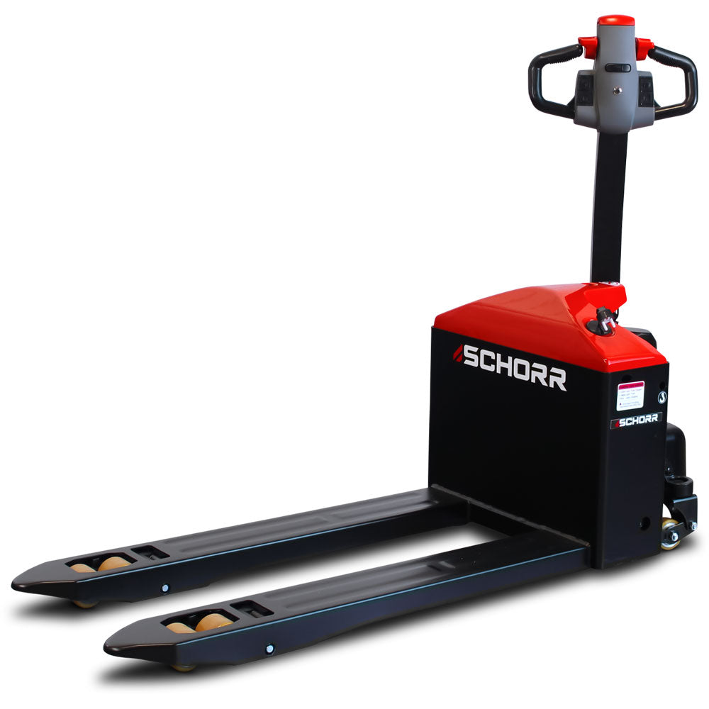 SCHORR Elektro-Niederhubwagen 1500 kg RR15NHE4HD, Stützräder – Bild 3