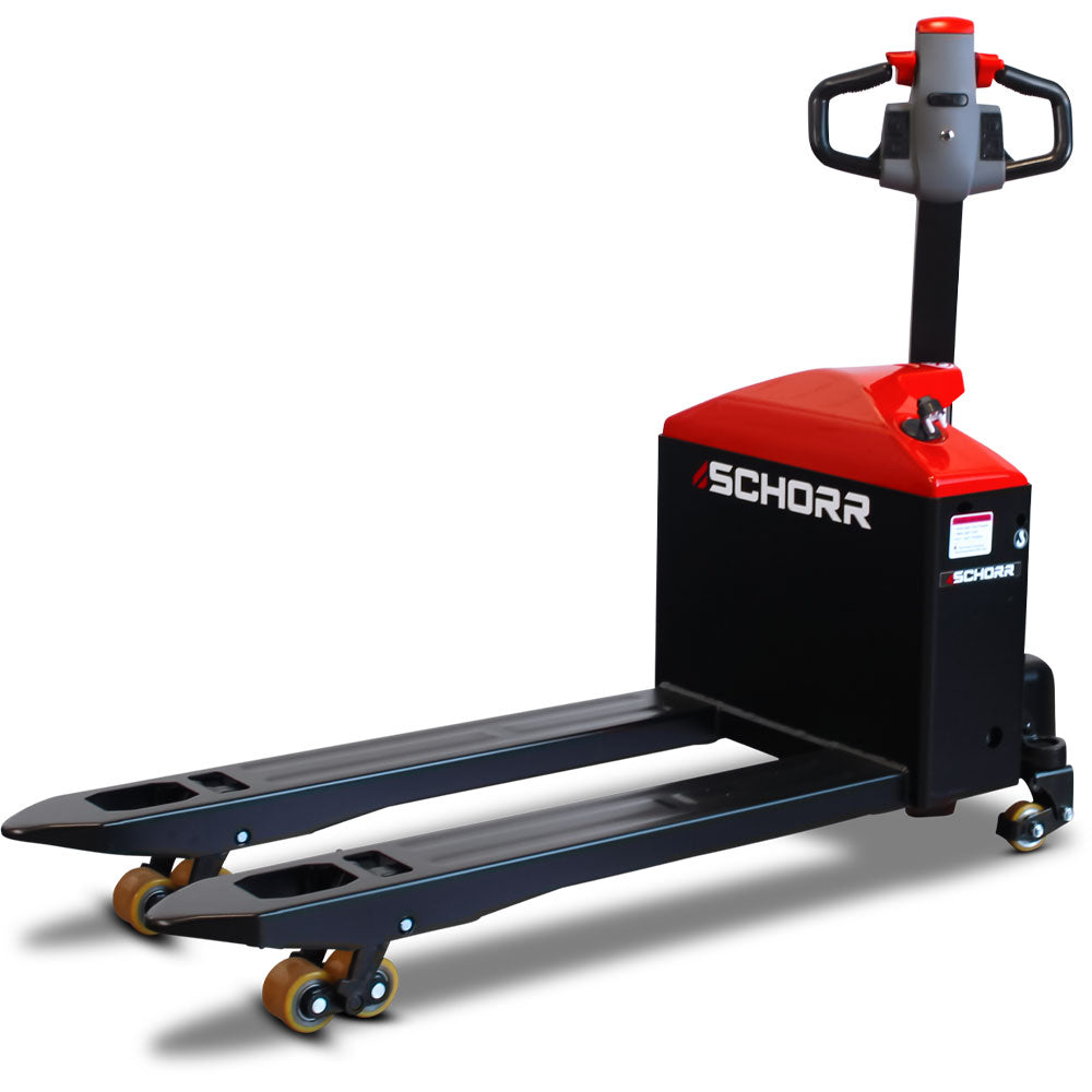 SCHORR Elektro-Niederhubwagen 1500 kg RR15NHE4HD, Stützräder – Bild 4