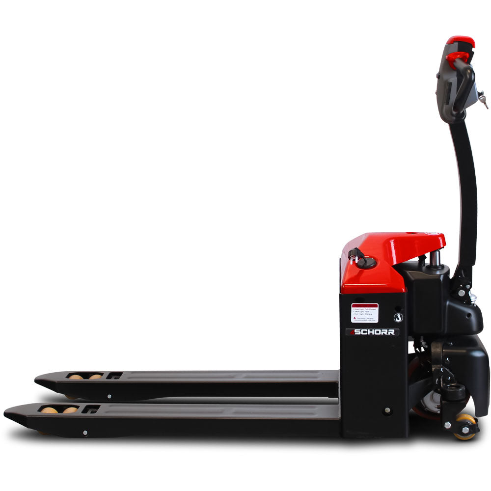 SCHORR Elektro-Niederhubwagen 1500 kg RR15NHE4HD, Stützräder – Bild 10