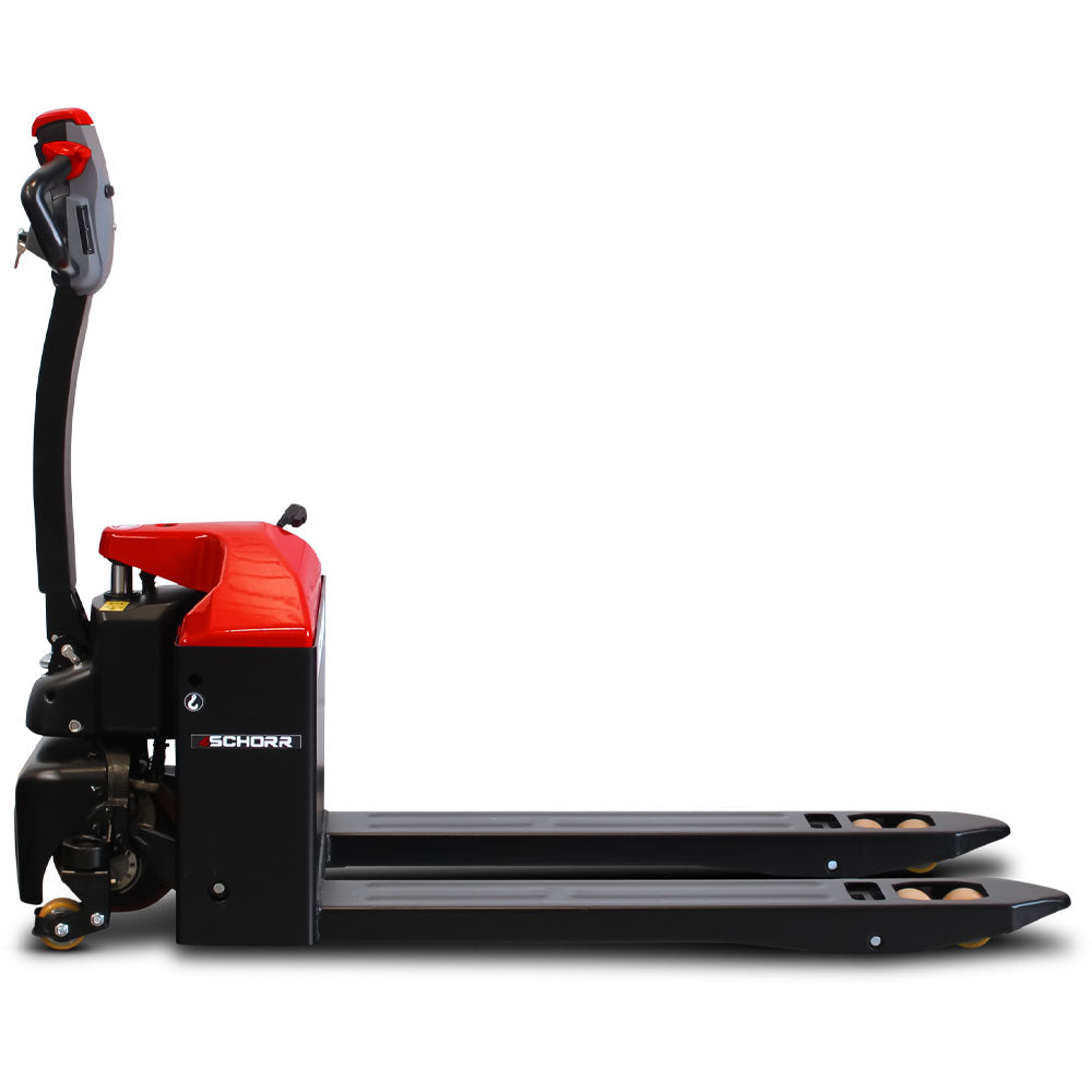 SCHORR Elektro-Niederhubwagen 1500 kg RR15NHE4HD, Stützräder – Bild 11