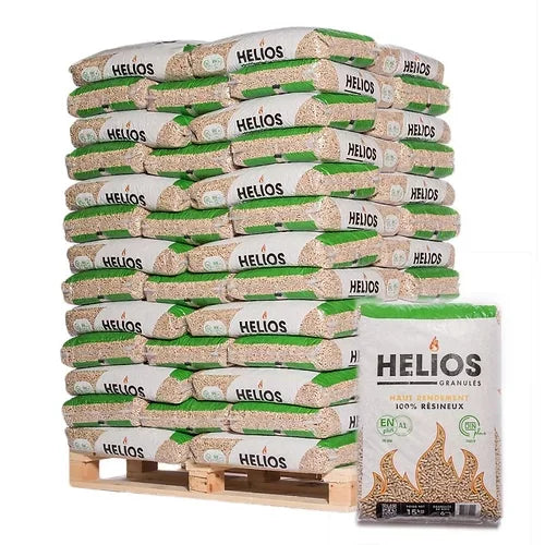 HELIOS Premium Holzpellets – 975 kg (65 Säcke)