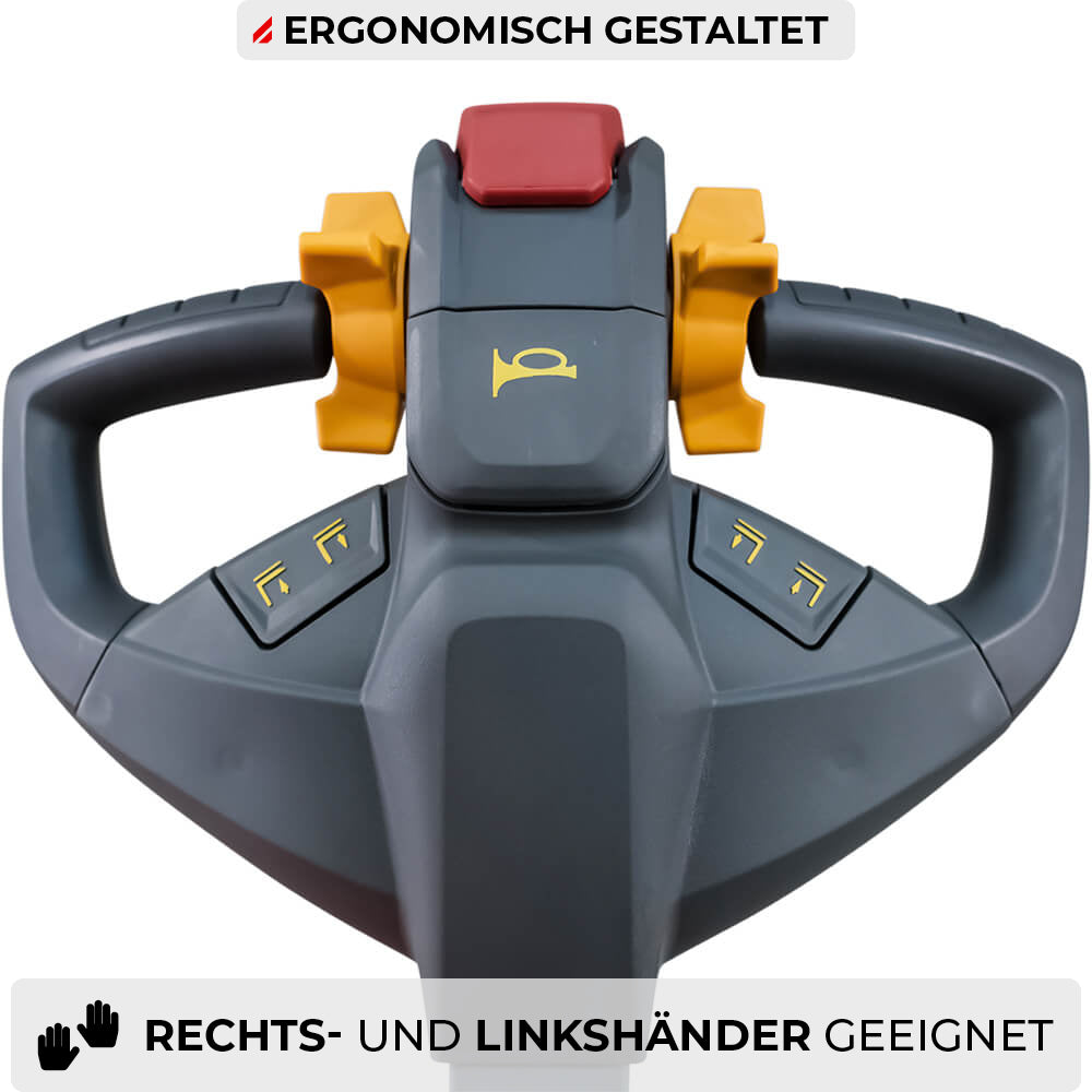 SCHORR Elektro-Hochhubwagen 1500 kg Freihub, Hub 4,5–5,0 m – Bild 5