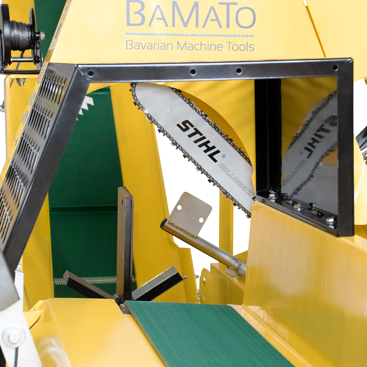 BAMATO WPO-400PRO – 20 t Säge-Spaltautomat mit automatischem Förderband – Bild 7
