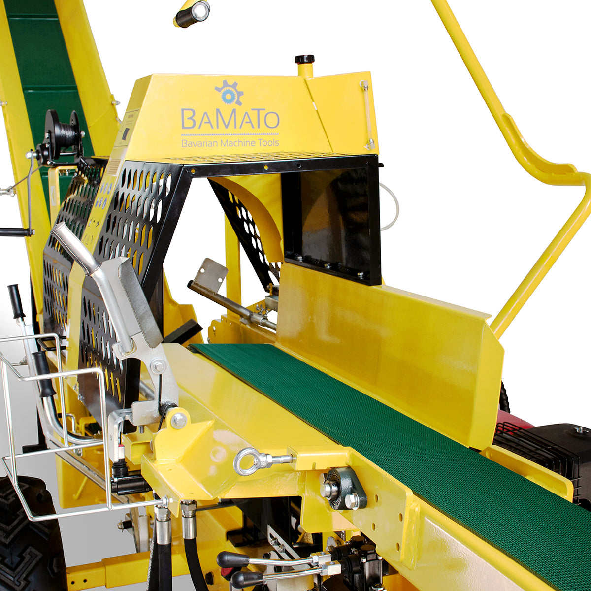BAMATO WPO-400PRO – 20 t Säge-Spaltautomat mit automatischem Förderband – Bild 5