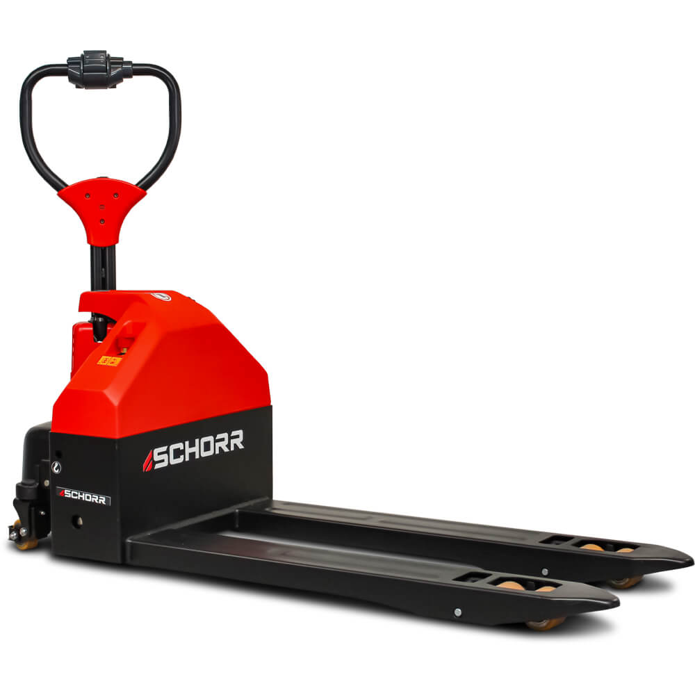 SCHORR Elektro-Niederhubwagen 1500 kg mit Stützrädern