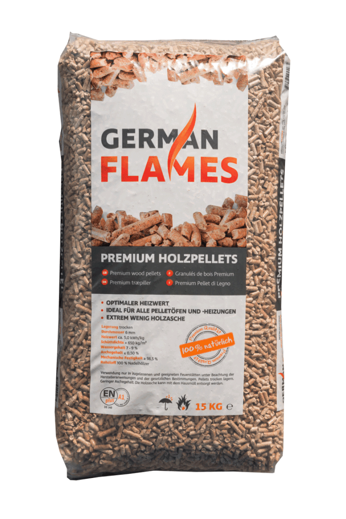 German Flames Holzpellets 6 mm ENplus A1 – 990 kg Palette – Bild 2