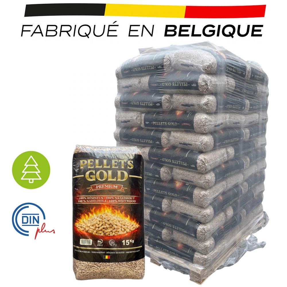 Gold Premium Holzpellets – Palette, geliefert