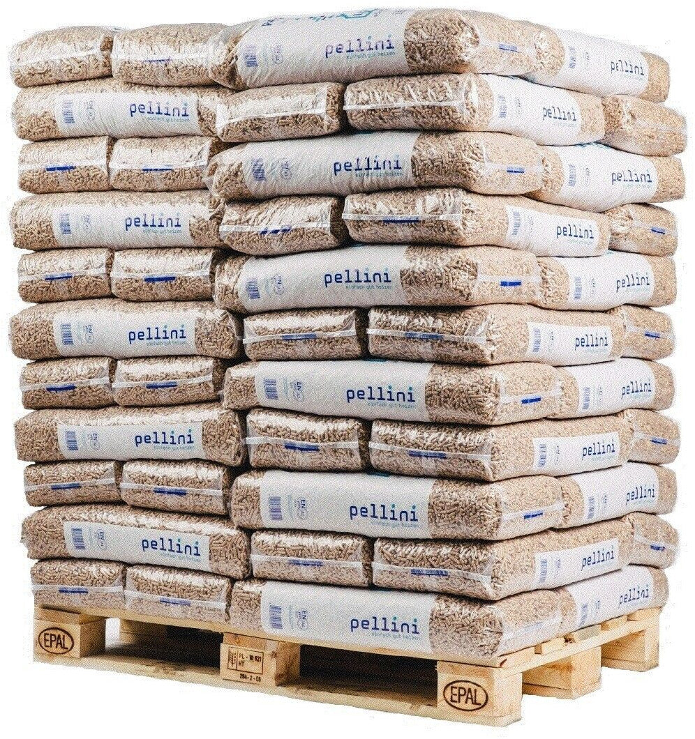 Pellini Holzpellets – 990 kg Palette (66 Säcke)