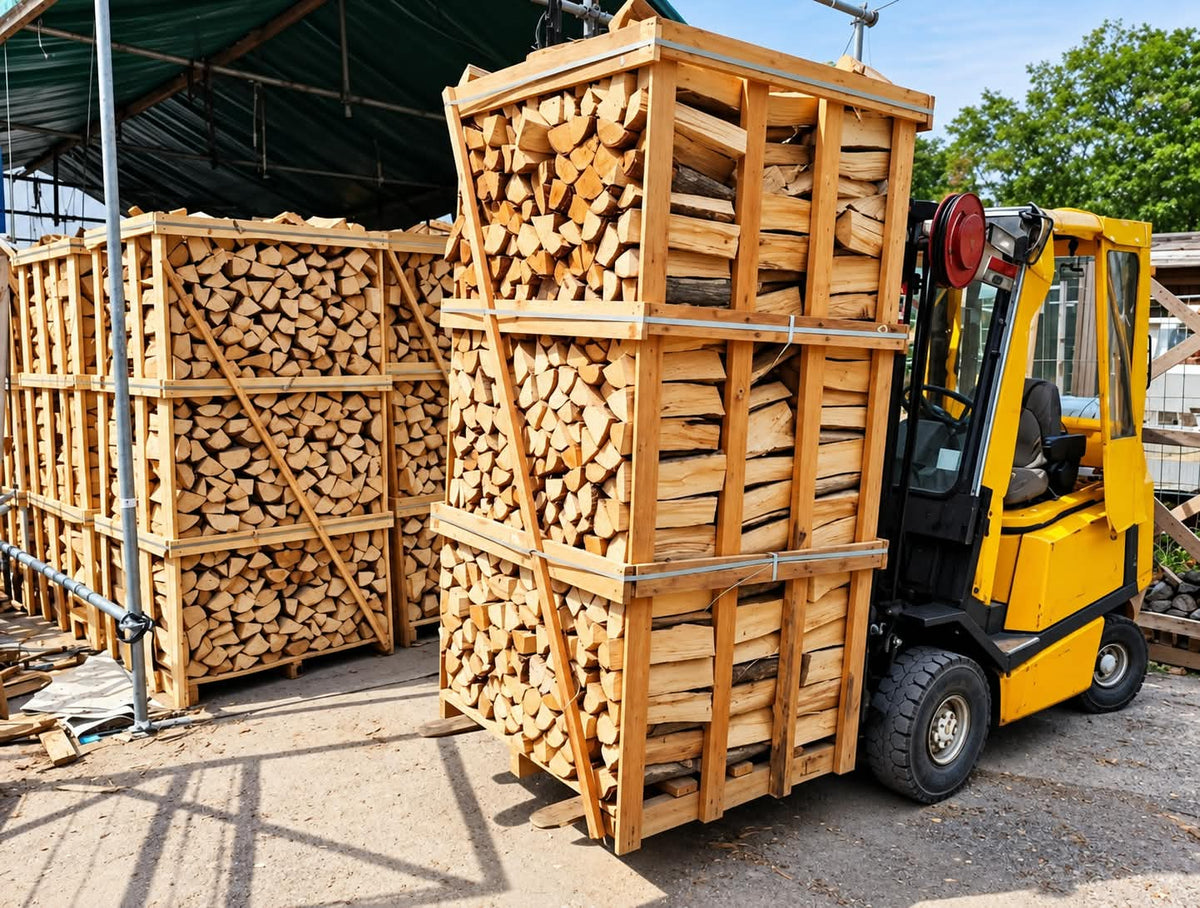 Buchenholz-Brennholz, trocken und ofenfertig – 54 RM, Lieferung per LKW – Bild 3